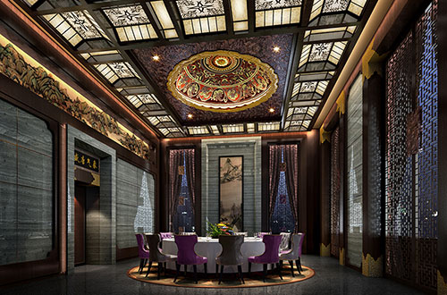 西塞山低调奢华的新中式酒店设计效果图