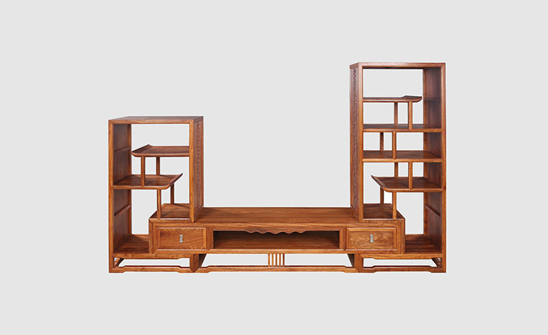 西塞山中式装饰厅柜组合家具效果图