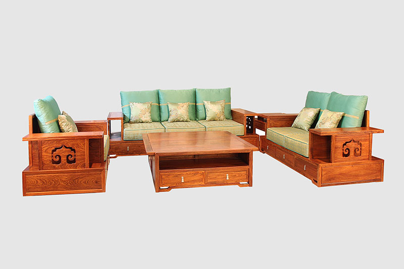 西塞山中式实木沙发简直太美了